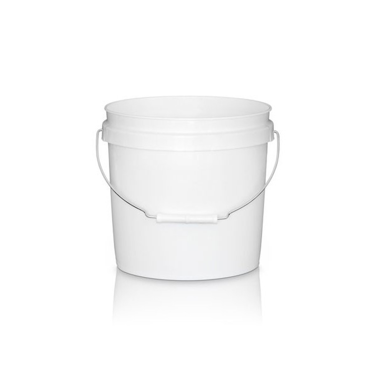 2 Gallon White HDPE Pail
