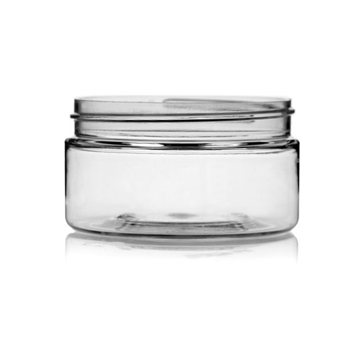 8 oz clear PET wide mouth jar
