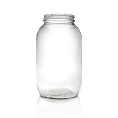 64 oz Glass Economy Round Jar