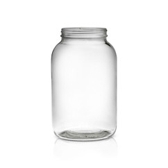 128 oz Economy Round Glass Jar