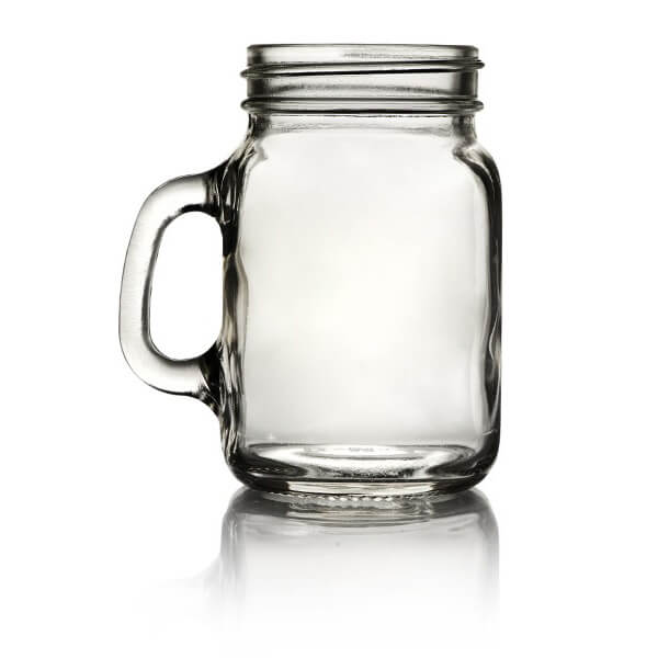 4 oz Flint Glass Handled Mug