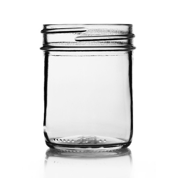 8 oz Glass Straight Sided Jar