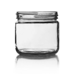 Straight Sided 12 oz Glass Jar