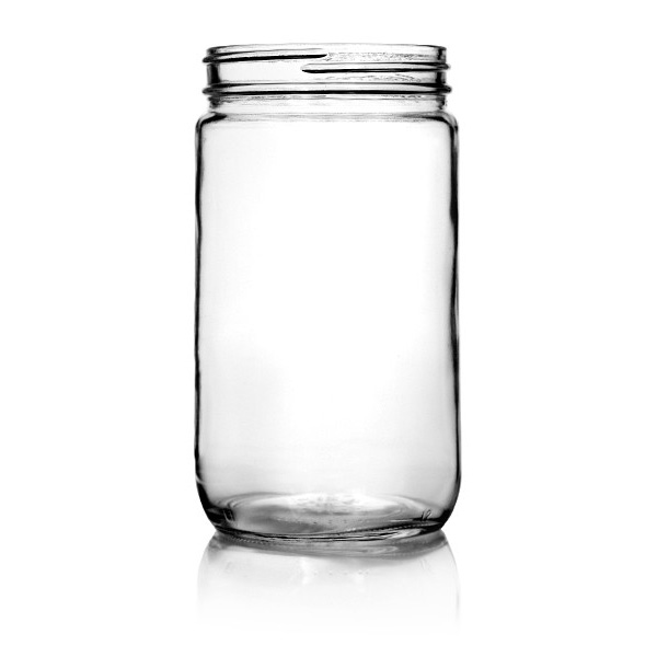 32 oz Glass Straight-Sided Jar
