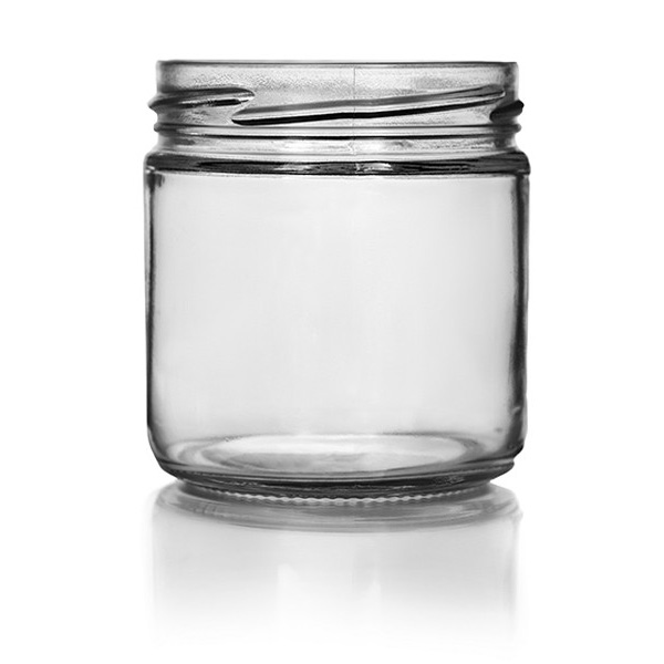 Glass Straight-Sided Jar