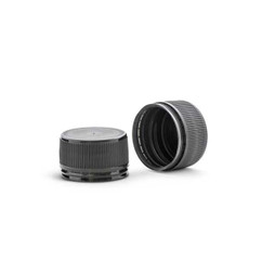 28 mm Black Tamper-Evident Cap