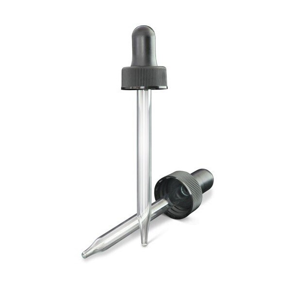 Black Glass Dropper