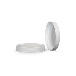 White Polypropylene Foam Lined Caps