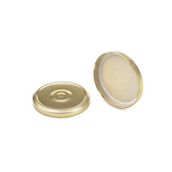 89mm Gold Metal Button Lid