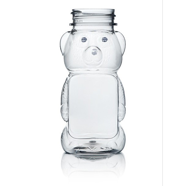 8 oz Clear PET Honey Bear Bottle