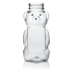 12oz Clear PET Honey Bear Bottle