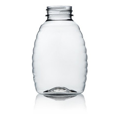 12oz Clear PET Honey Bottle