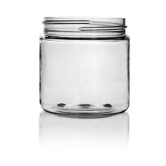 4 oz Clear PET Plastic Jar
