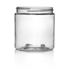 8 oz Clear PET Plastic Jar